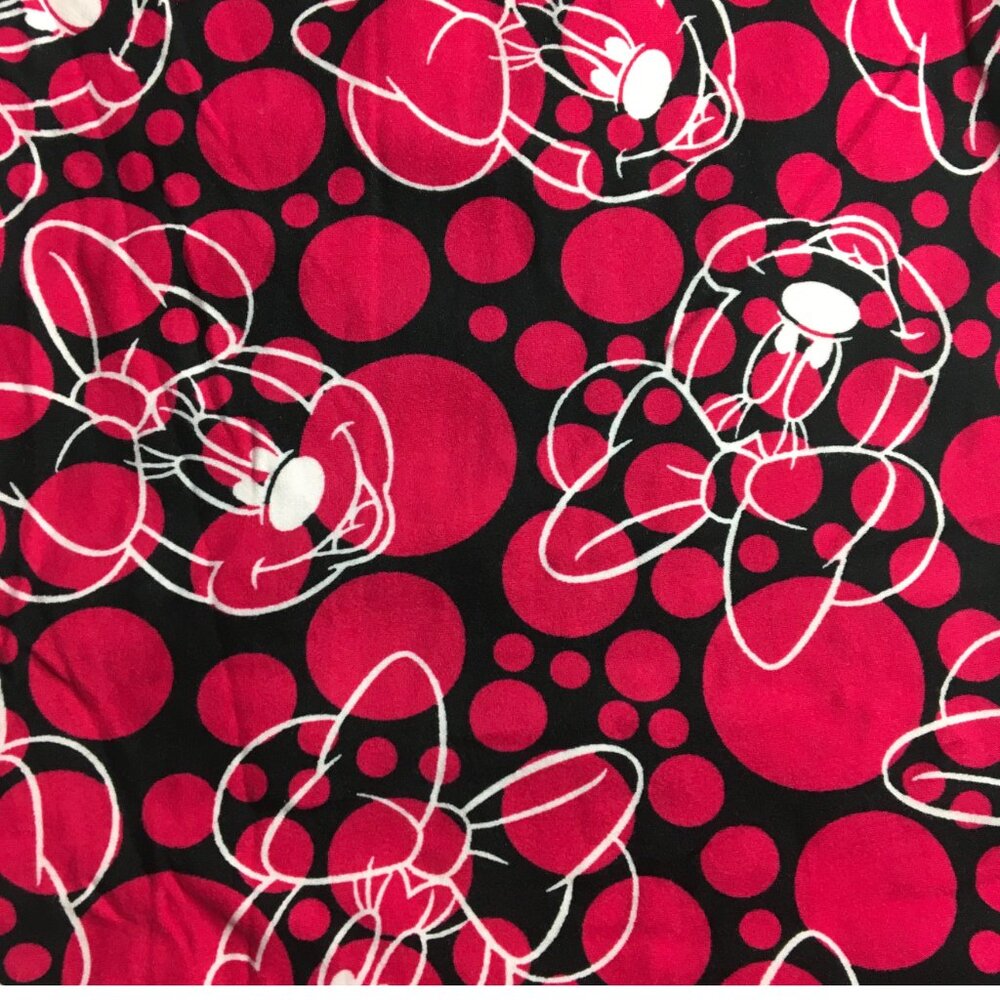 LuLaRoe Adorable Magic Mouse TC Leggings | Black with Hot Pink Dots | NWT